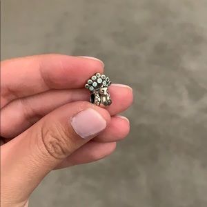 Peacock pandora charm